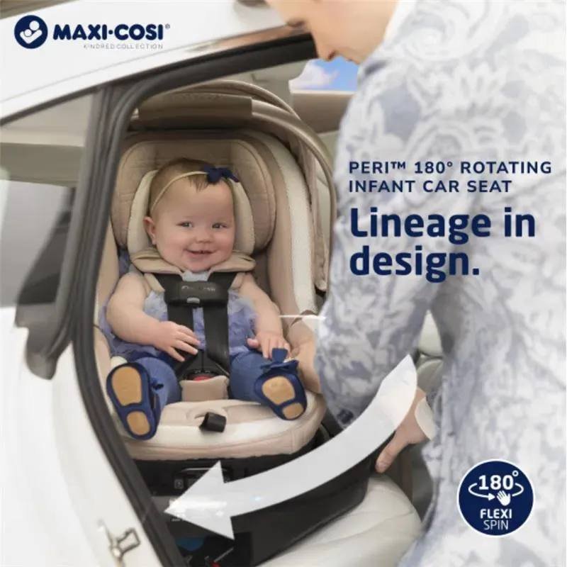 MAXI-COSI - PERI 180° ROTATING INFANT CAR SEAT KINDRED COLLECTION, ONYX HERITAGE