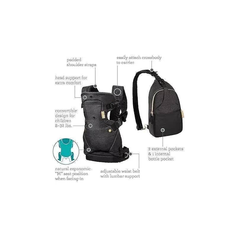 INFANTINO - FLIP 4-IN-1 CONVERTIBLE CARRIER & CROSSBODY DIAPER BAG SET