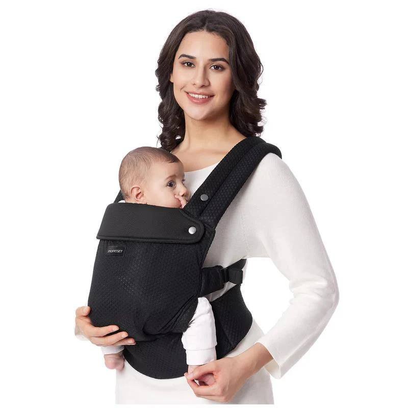 MOMCOZY - BABY CARRIER NEWBORN TO TODDLER, MESH BLACK