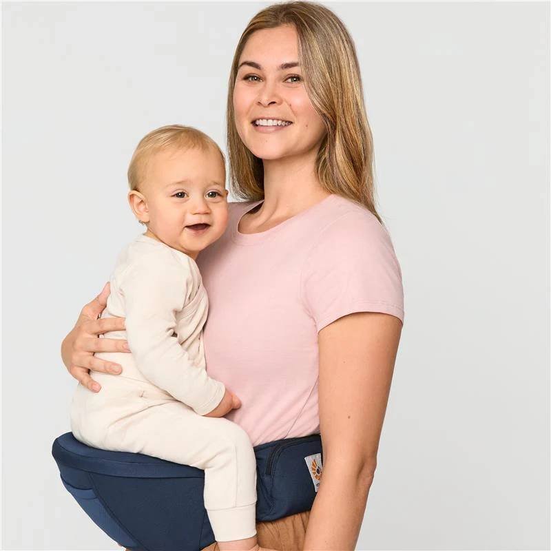 SEAT BABY CARRIER HIP SEAT WITH ENHANCED LUMBAR SUPPORT, MIDNIGHT BLUE