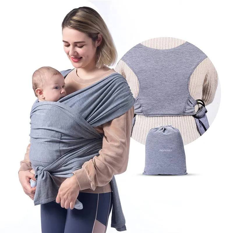 MOMCOZY - BABY WRAP CARRIER, BLACK