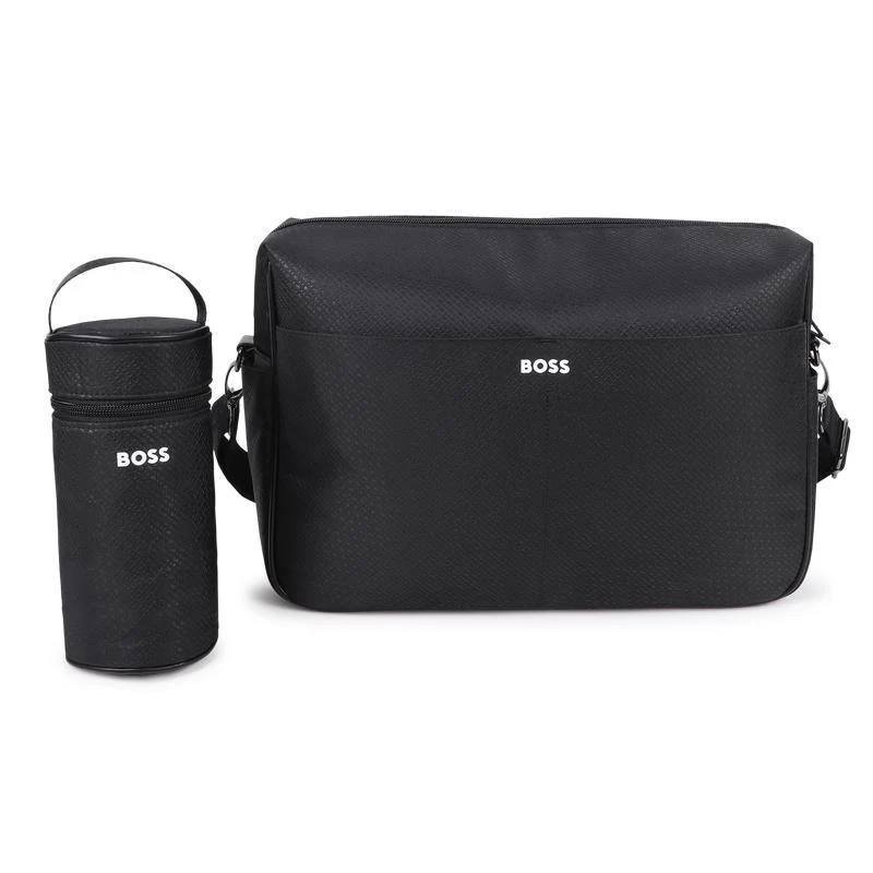 HUGO BOSS BABY - CHANGING BAG IN EMBOSSED BLACK
