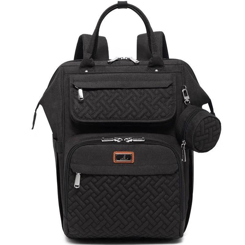 BABBLEROO - DIAPER BAG BACKPACK BLACK