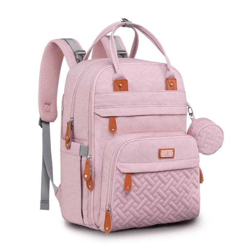 BABBLEROO - TRAVEL TOTE MULTI FUNCTION WATERPROOF BAG, PINK
