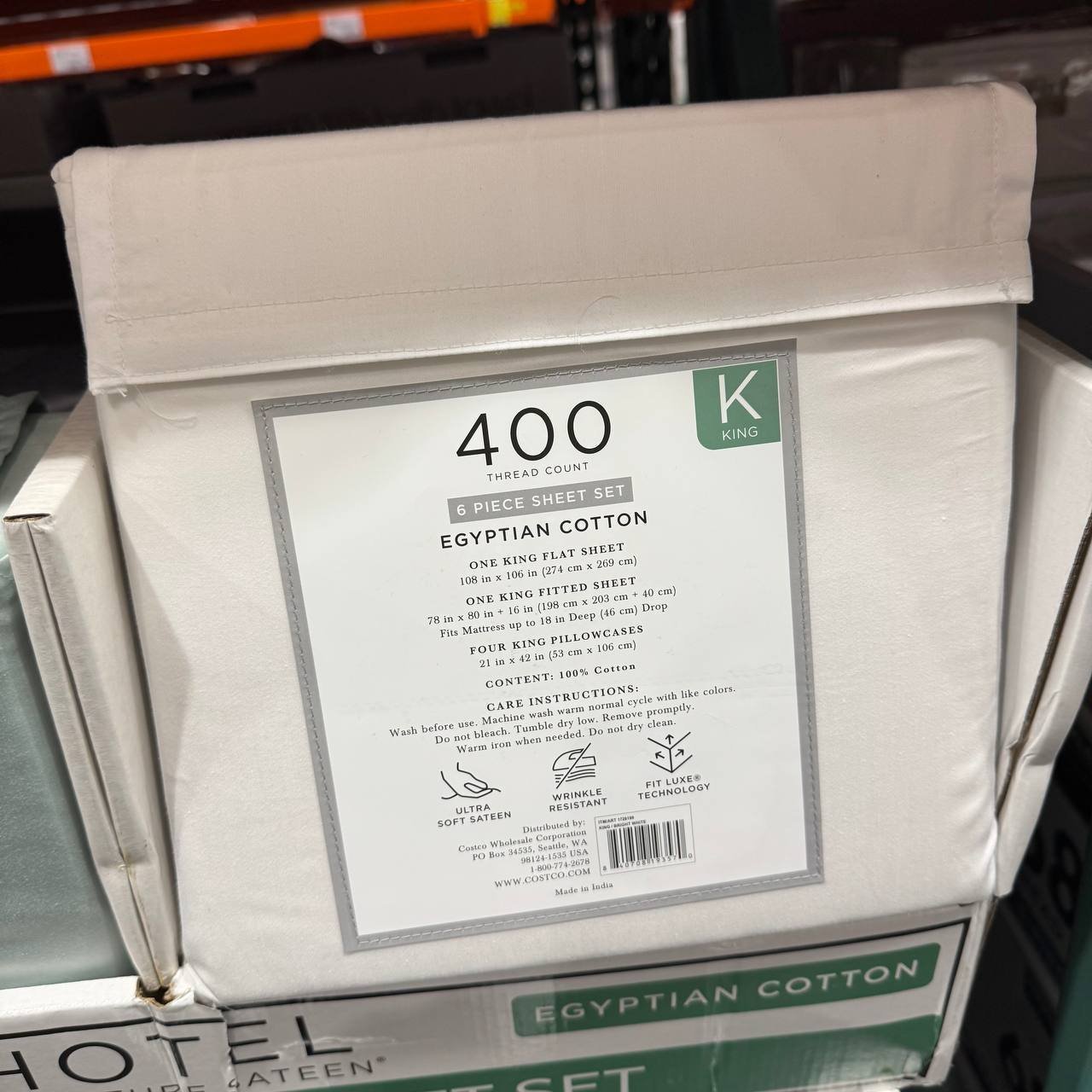 KIT LENÇOL COTTON EGÍPCIO KING