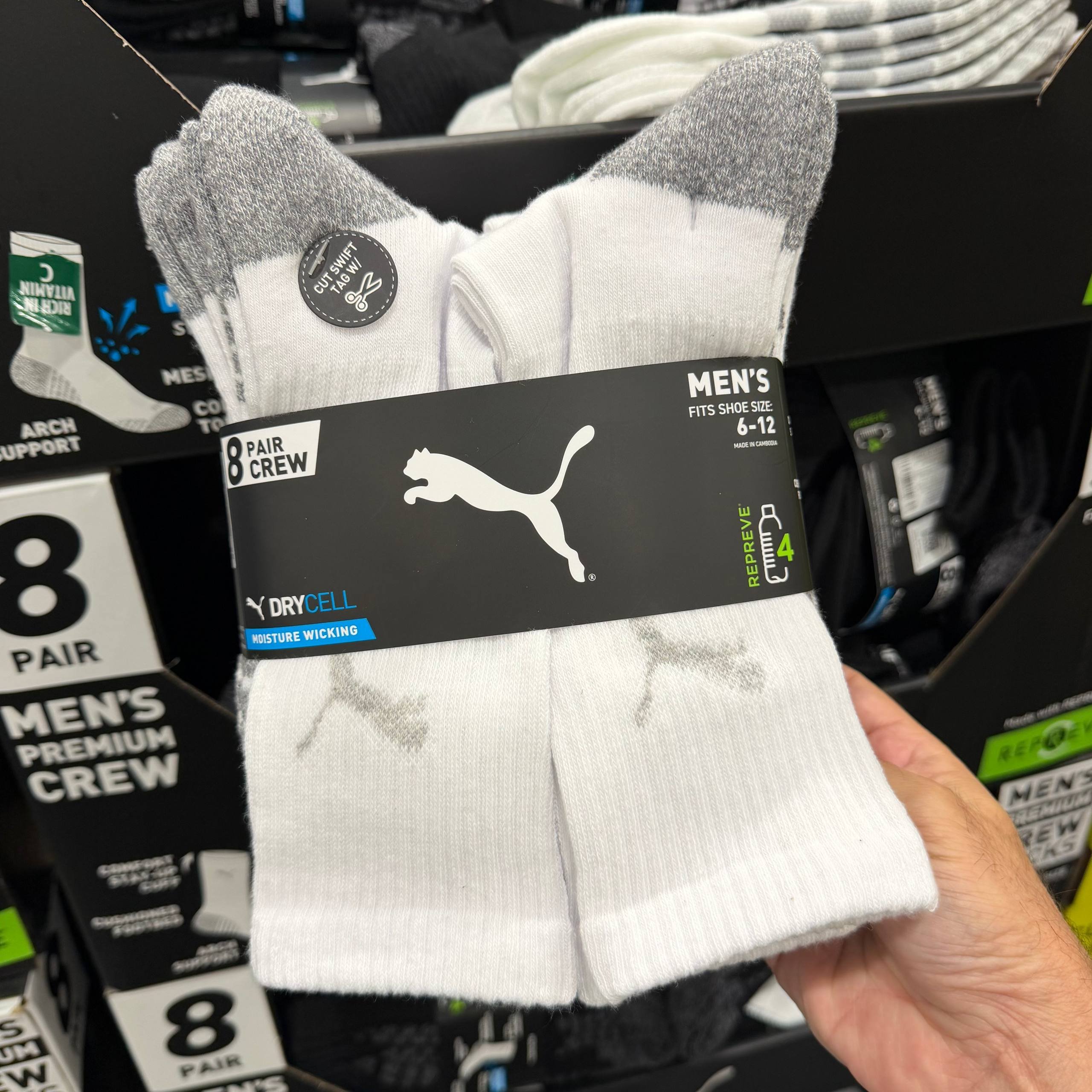8 PARES DE MEIA Masculina
