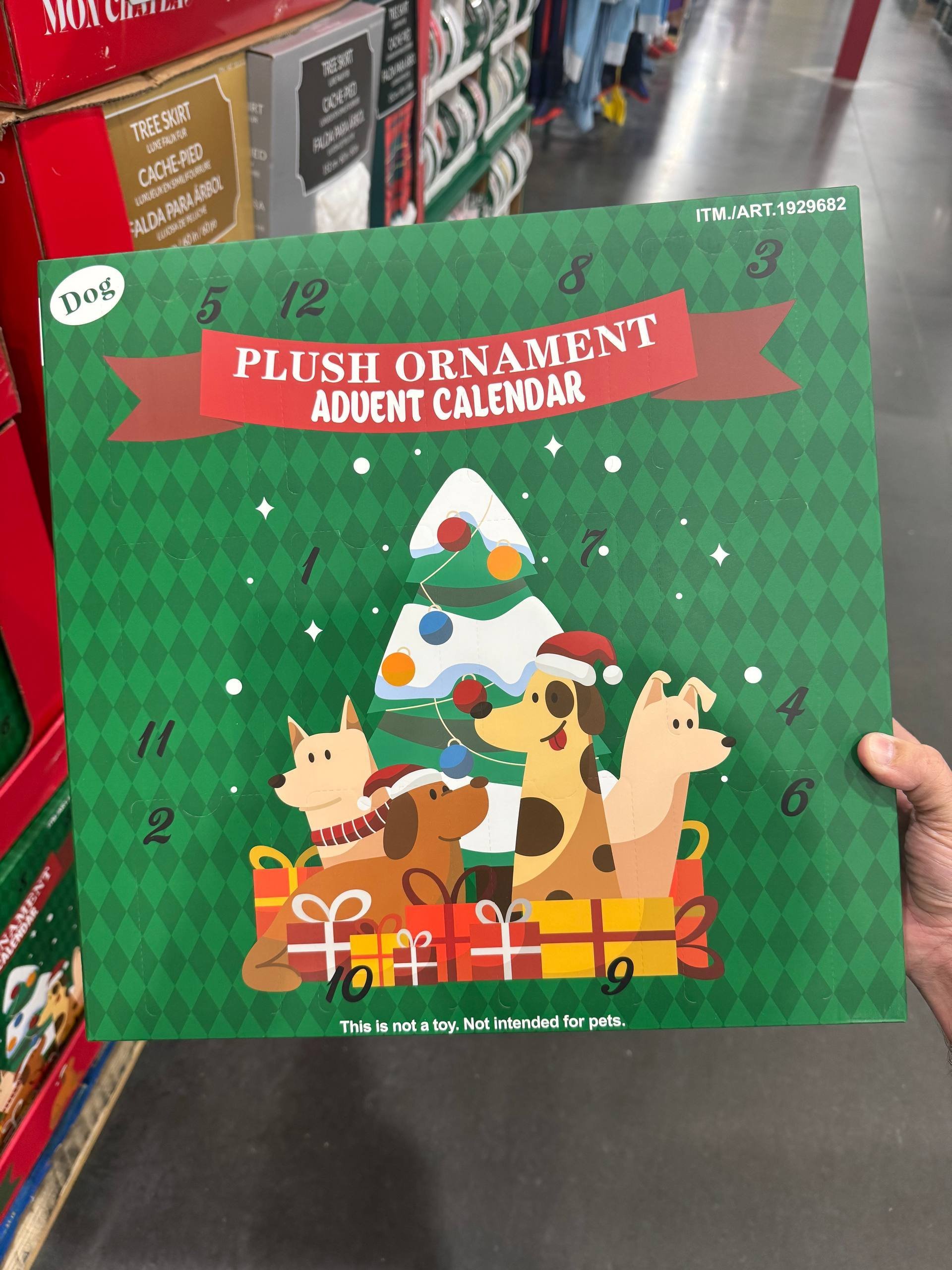 PELÚCIA CALENDÁRIO ADVENTO