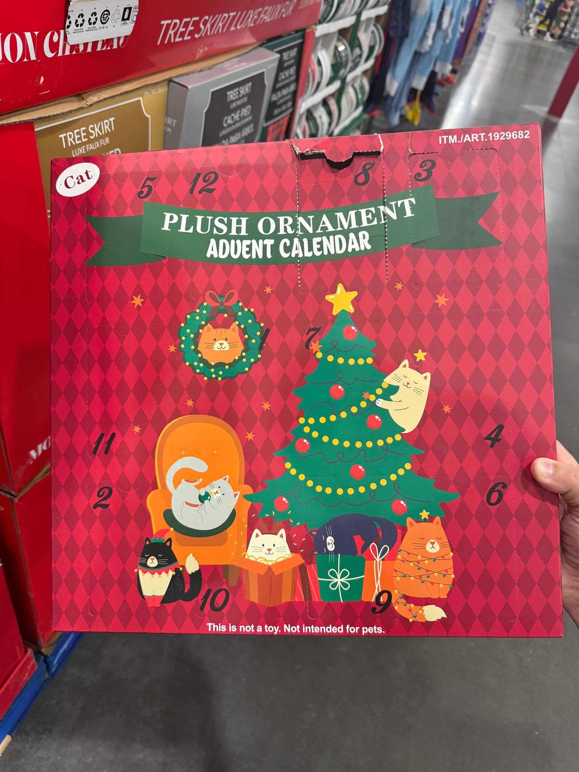 PELÚCIA CALENDÁRIO ADVENTO
