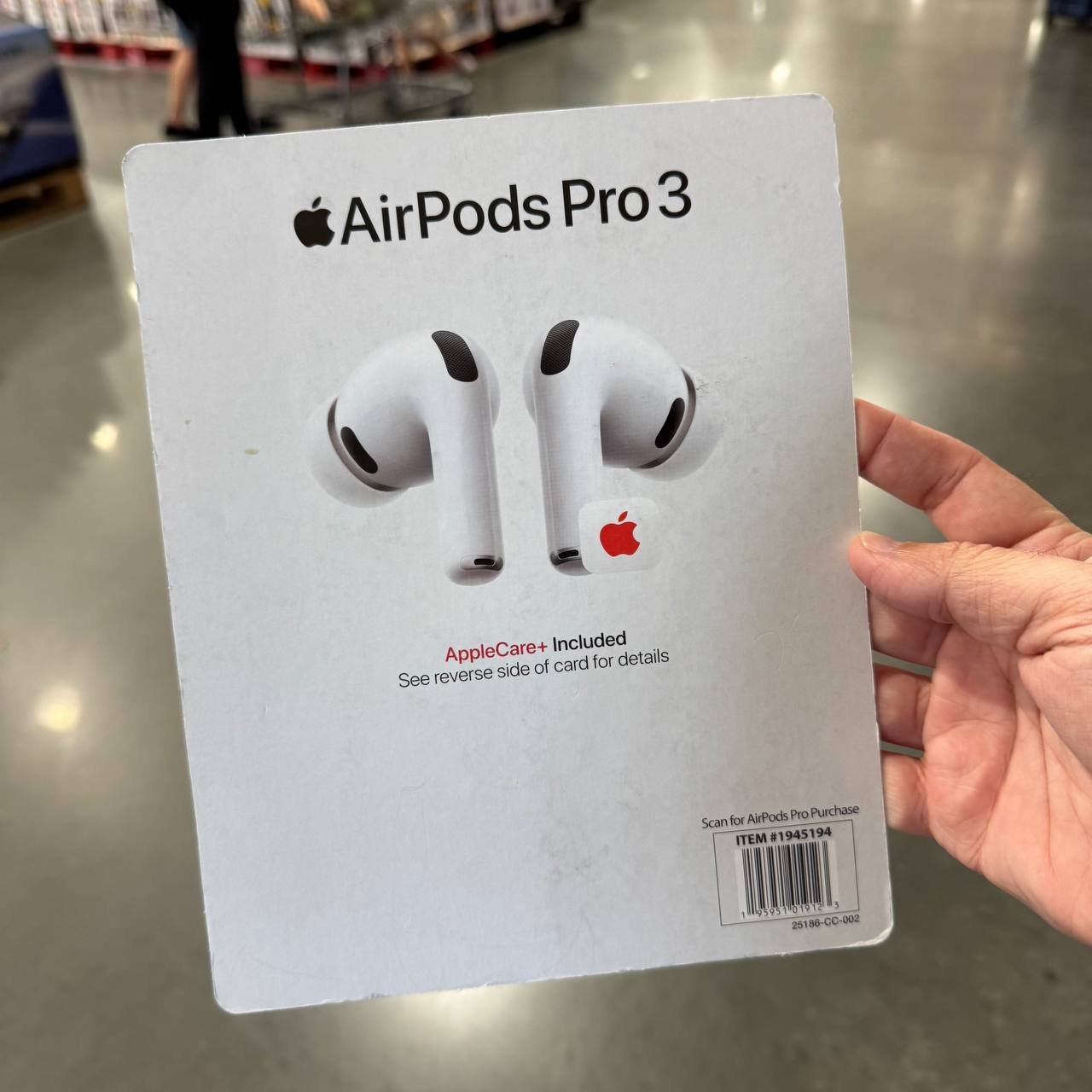 AIR PODS PRO 3 COM 2 ANOS DE APPLE CARE