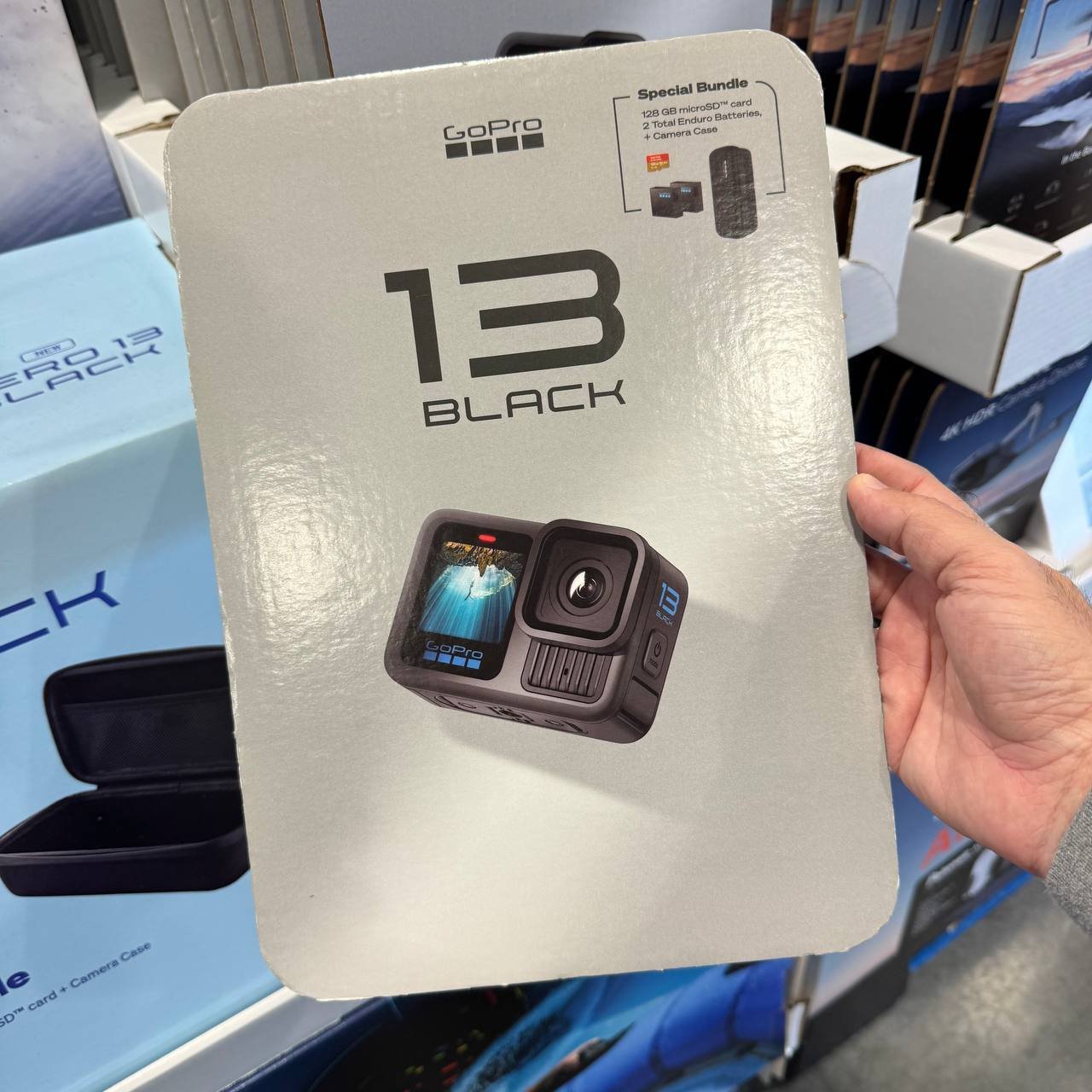 GO PRO 13 BLACK - 2 BATERIAS + CARTÃO 128gb + CASE - VALOR ATÉ 20/09