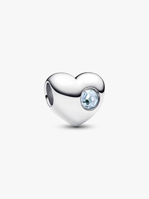 Engravable Red Stone Heart Charm