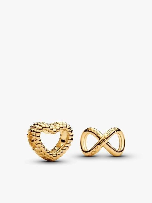 Golden Always and Forever Charm Duo