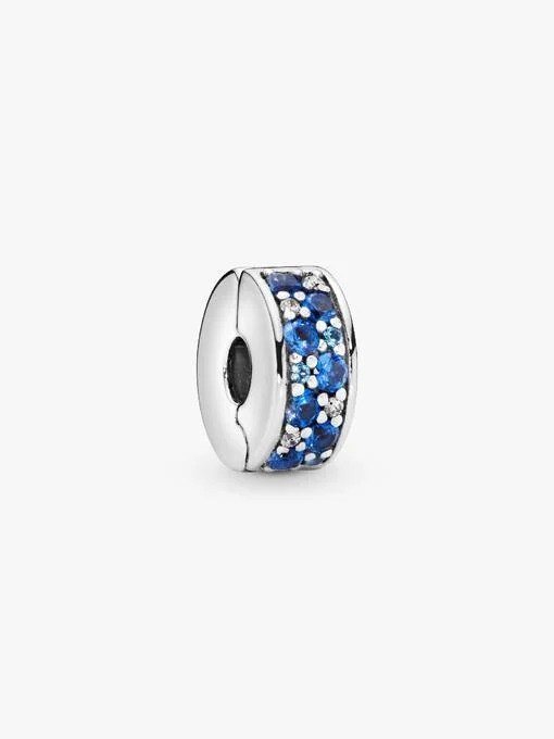 Teal Pavé Clip Charm
