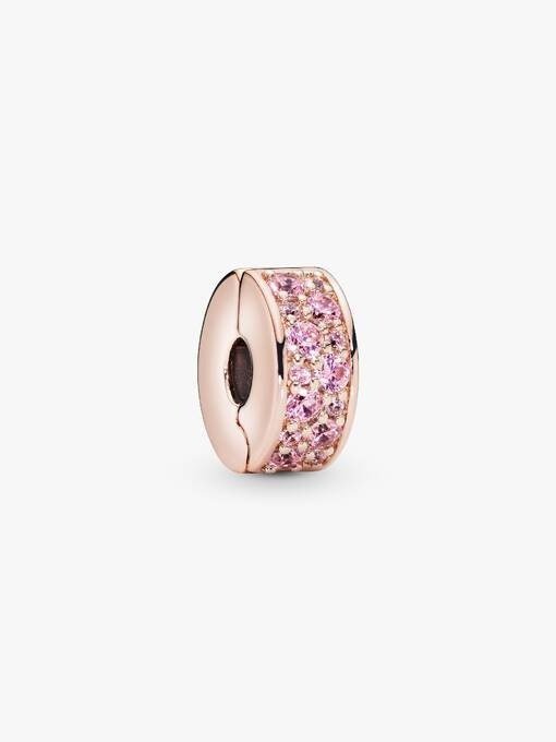 Clear Pavé Clip Charm