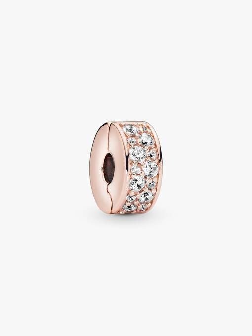 Clear Pavé Clip Charm