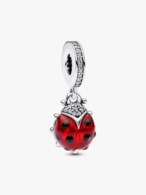 Red Ladybird Dangle Charm
