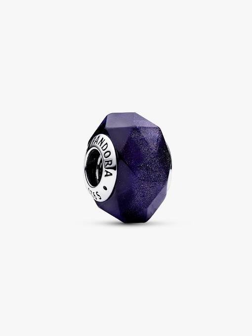 Faceted Blue Murano Glass Charm