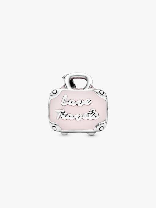 Pink Travel Bag Charm