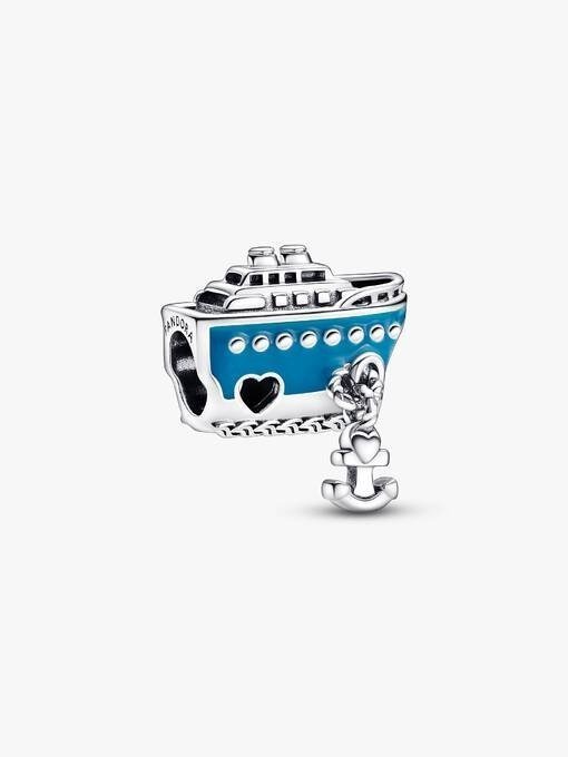 Anchored Cruise Ship Charm