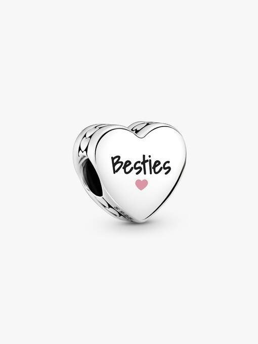 Besties Heart Charm
