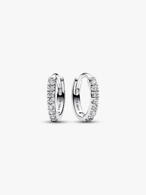 Sparkling Huggie Hoop Earrings
