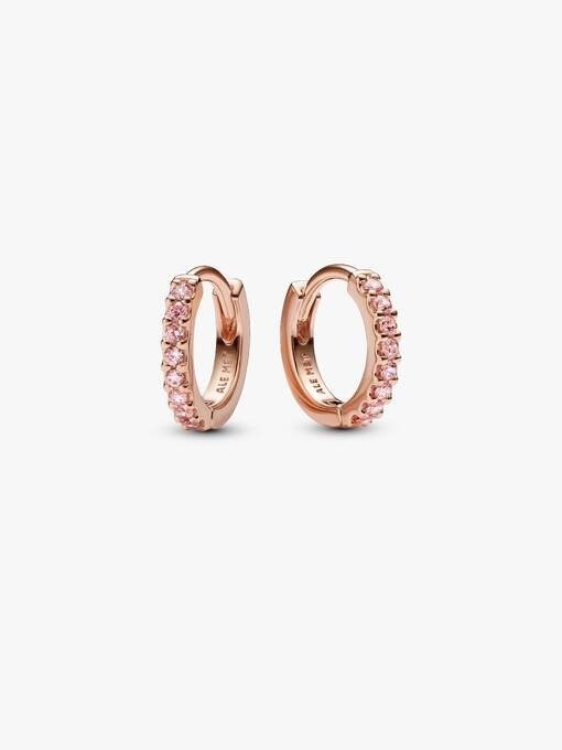 Sparkling Huggie Hoop Earrings