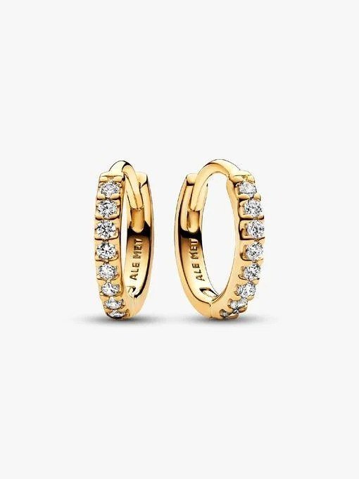 Sparkling Huggie Hoop Earrings