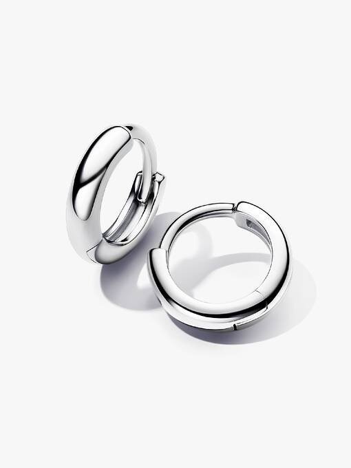 Round Huggie Hoop Earrings