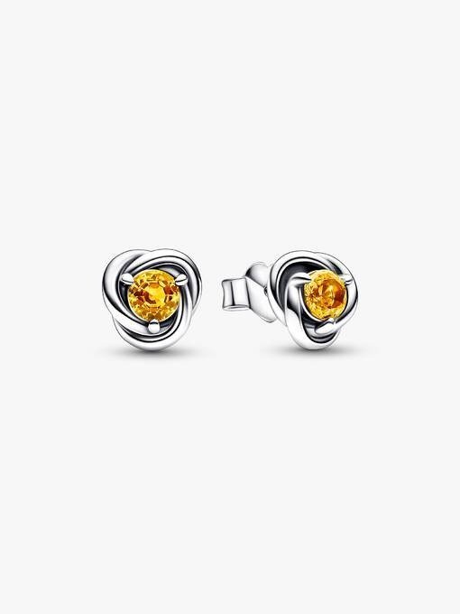 FINAL SALE - July True Red Eternity Circle Stud Earrings