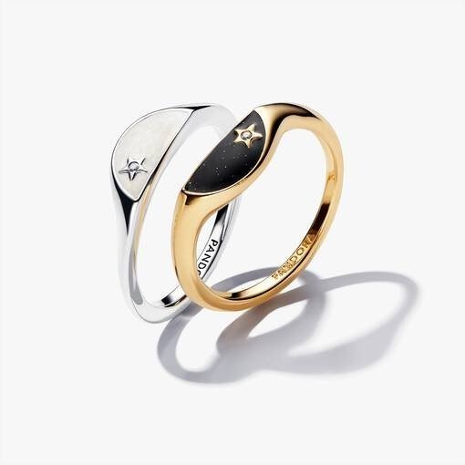 Pandora ME Day & Night Ring Set
