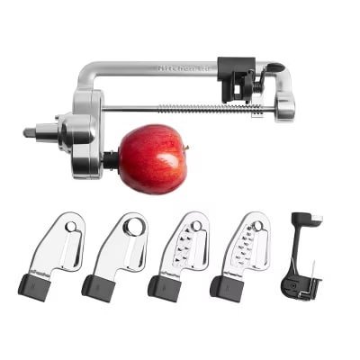 KitchenAid Spiralizer Attachment with Peel, Core and Slice - KSM1APC: Metal Stand Mixer Accessory, Dishwasher-Safe