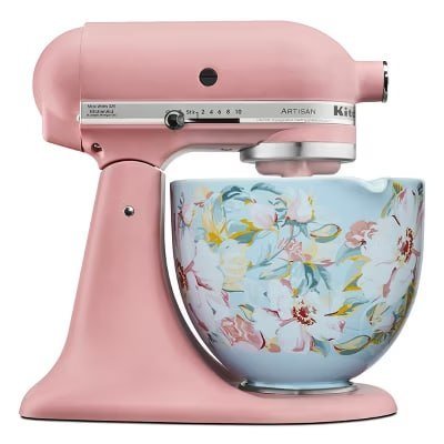 KitchenAid 5qt White Gardenia Ceramic Bowl