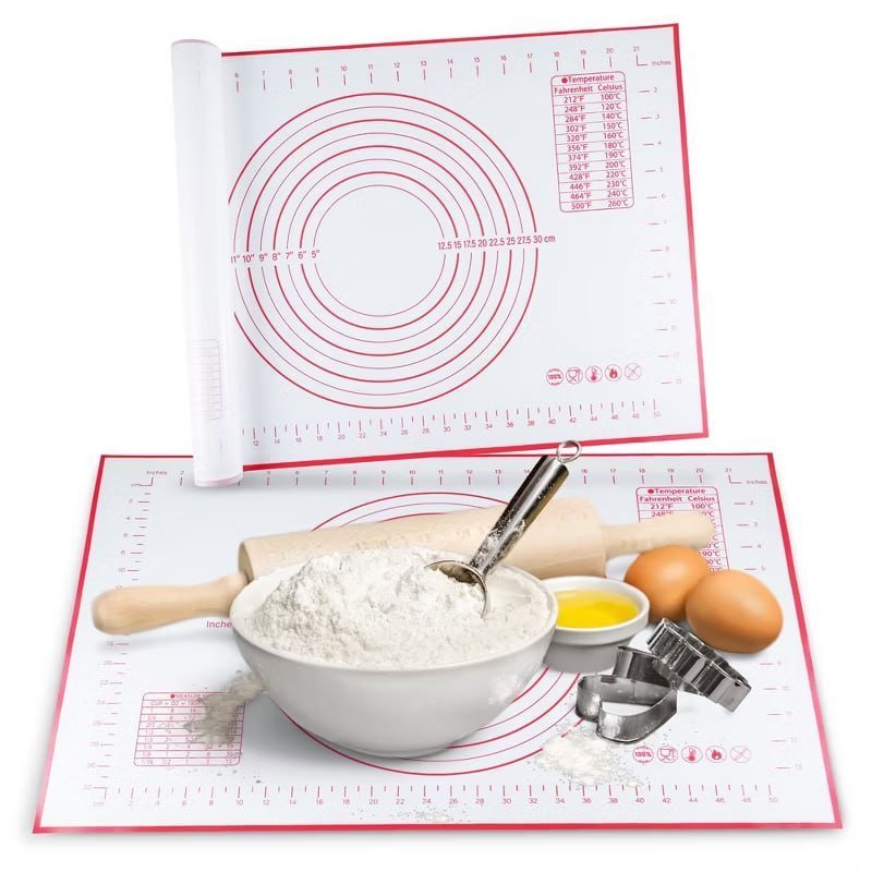 Cheer Collection Non-Slip Silicone Baking Mat, Large (16" x 24")