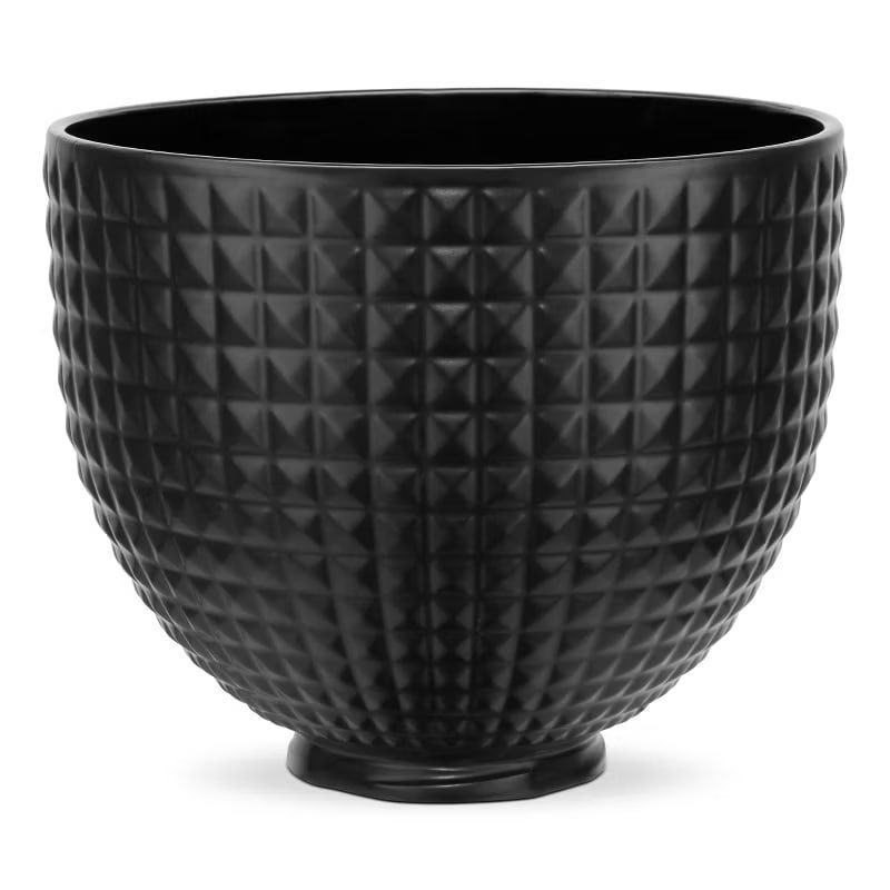 KitchenAid 5qt Black Studded Ceramic Bowl
