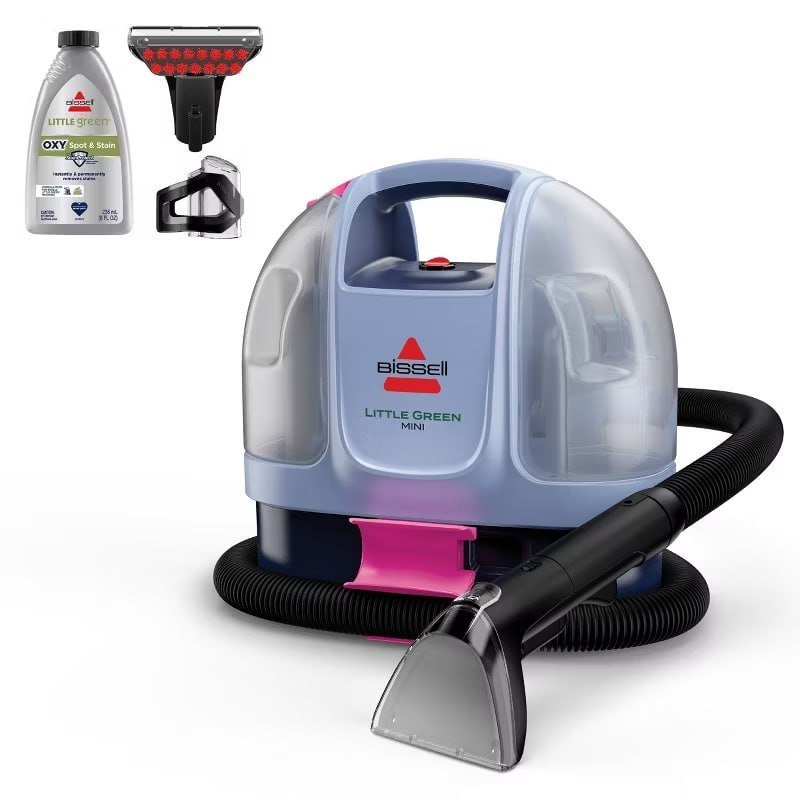 BISSELL Little Green Mini Corded Portable Carpet Cleaner 4064T - 4" Cleaning Path Blue
