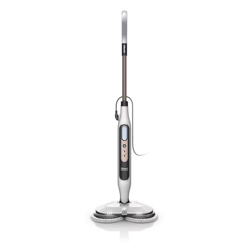 Shark Steam & Scrub with Steam Blaster Technology Scrubbing and Sanitizing Hard Floor Steam Mop S8201 14.5" Cleaning Path White
