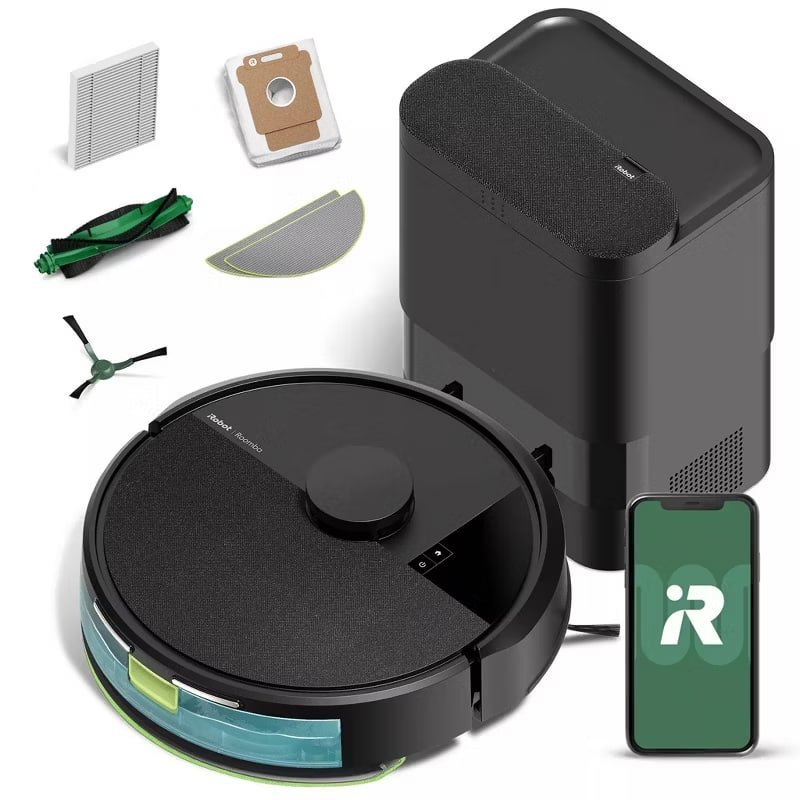 iRobot Roomba 105 Combo Cordless Vacuum & Mop Y354020 5.8" Cleaning Path Black
