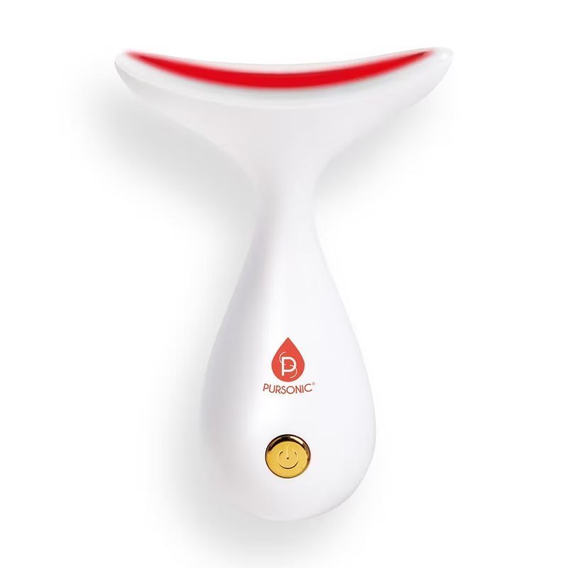 Pursonic LED Light Therapy Neck & Face Sculpting Wand - White