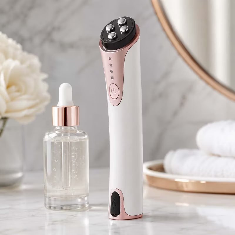 Prospera EMS LED Eye Beauty Device, Microcurrent Facial & Body Massager with Red & Blue Light Therapy for Skin Firming & Toning