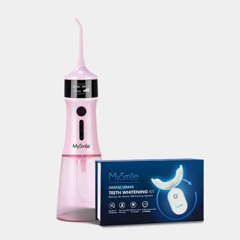 Everyday Smile Bundle - Water Flosser and Teeth Whitening Kit, White