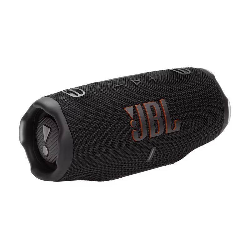 JBL Charge 6 Portable Speaker - White: Bluetooth, IP68, USB-C, 28H Battery