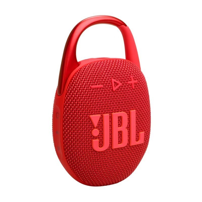 JBL Clip 5 Portable Bluetooth Waterproof Speaker - White: USB-C, Wireless, Rechargeable Battery
