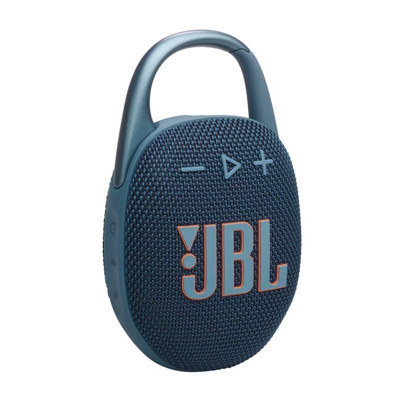 JBL Clip 5 Portable Bluetooth Waterproof Speaker - White: USB-C, Wireless, Rechargeable Battery