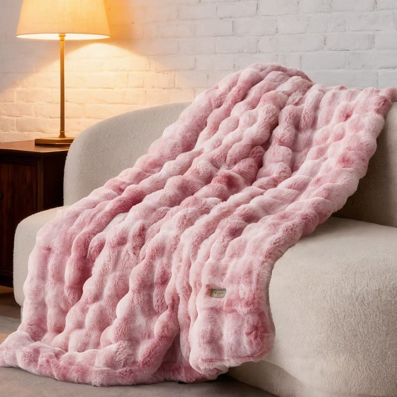 Bedsure GentleSoft Fluffy Fuzzy Blanket - Soft Cozy Fleece Faux Fur for Couch, Minky Velvet Bed Cover, Thick Warm Plush Shaggy, Room Decor