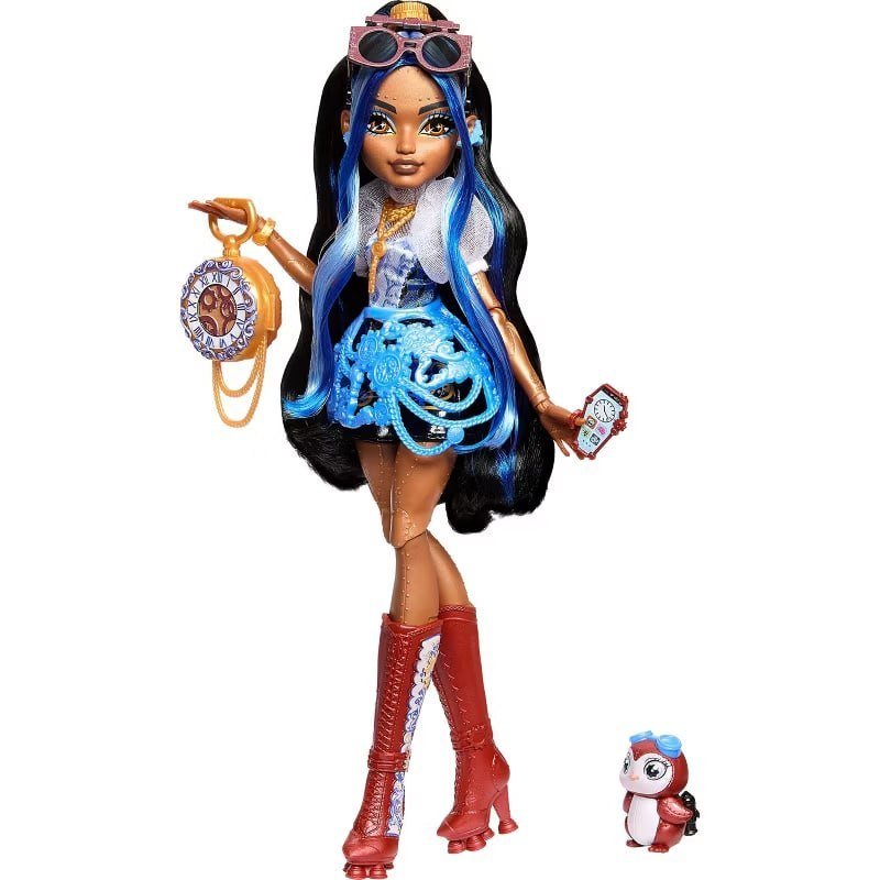 Monster High Robecca Steam Fashion Doll with Blue Blouse and Rocket Boots