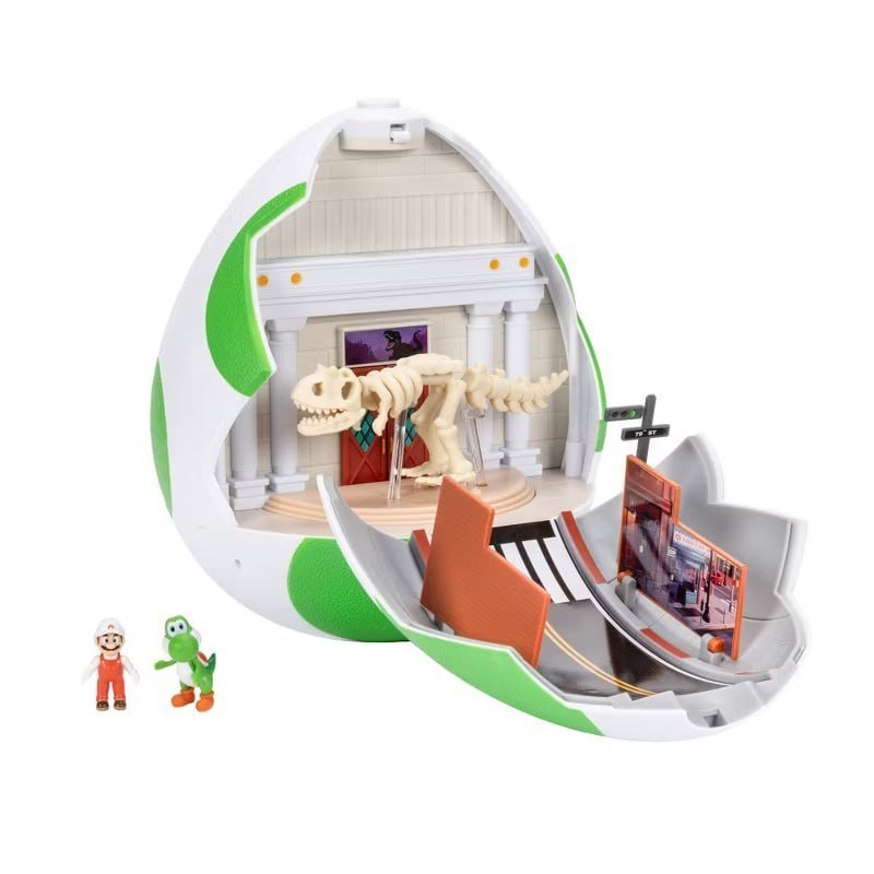 The Super Mario Galaxy Movie – Yoshi Egg Playset with 1.5” Yoshi and Exclusive Fire Mario Figure