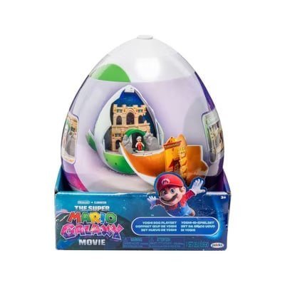 The Super Mario Galaxy Movie – Yoshi Egg Playset with 1.5” Yoshi and Exclusive Fire Mario Figure