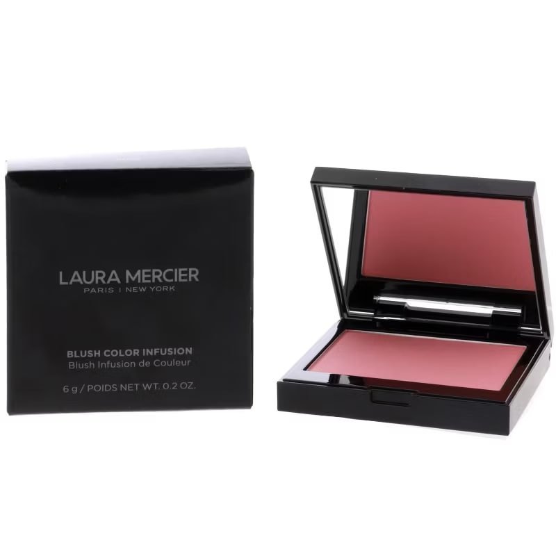 Laura Mercier Blush Colour Infusion, Powder Blush for Buildable Cheek Color, Rose, 0.2 oz