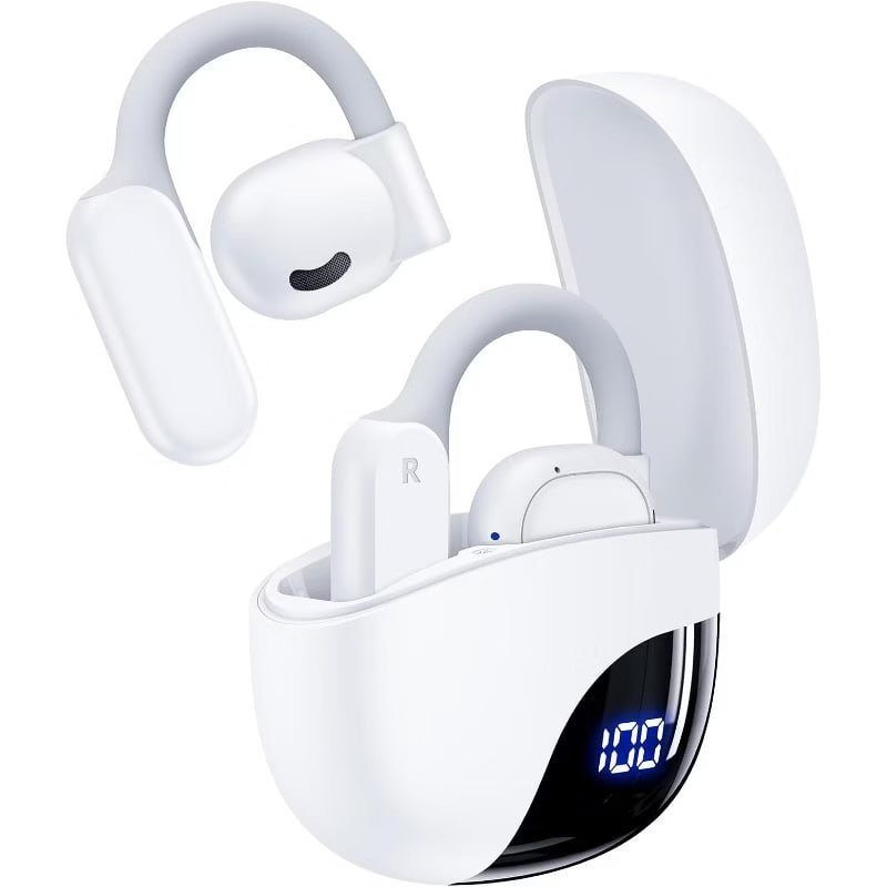 Real-Time AI Translator Earbuds | 162 Languages, 81H Battery Life, Bluetooth 5.3, Audifonos Traductores, Travel/Business, White