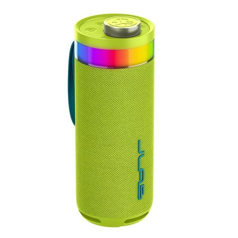 JLab Go Party Portable Speaker - Pink: Bluetooth, Waterproof, LED Light, USB-C Charging